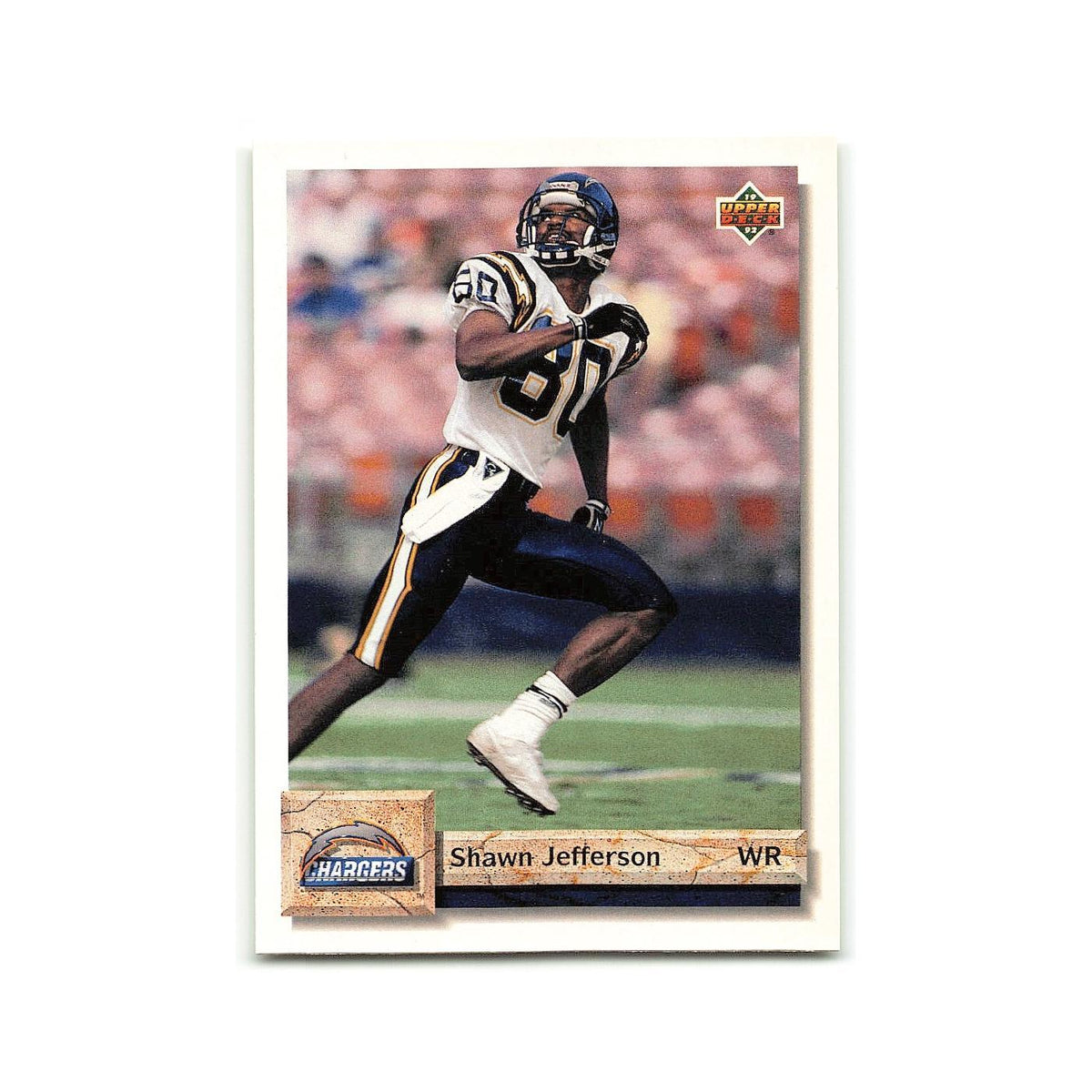 Shawn Jefferson 1992 Upper Deck #381 San Diego Chargers Football Card NM
