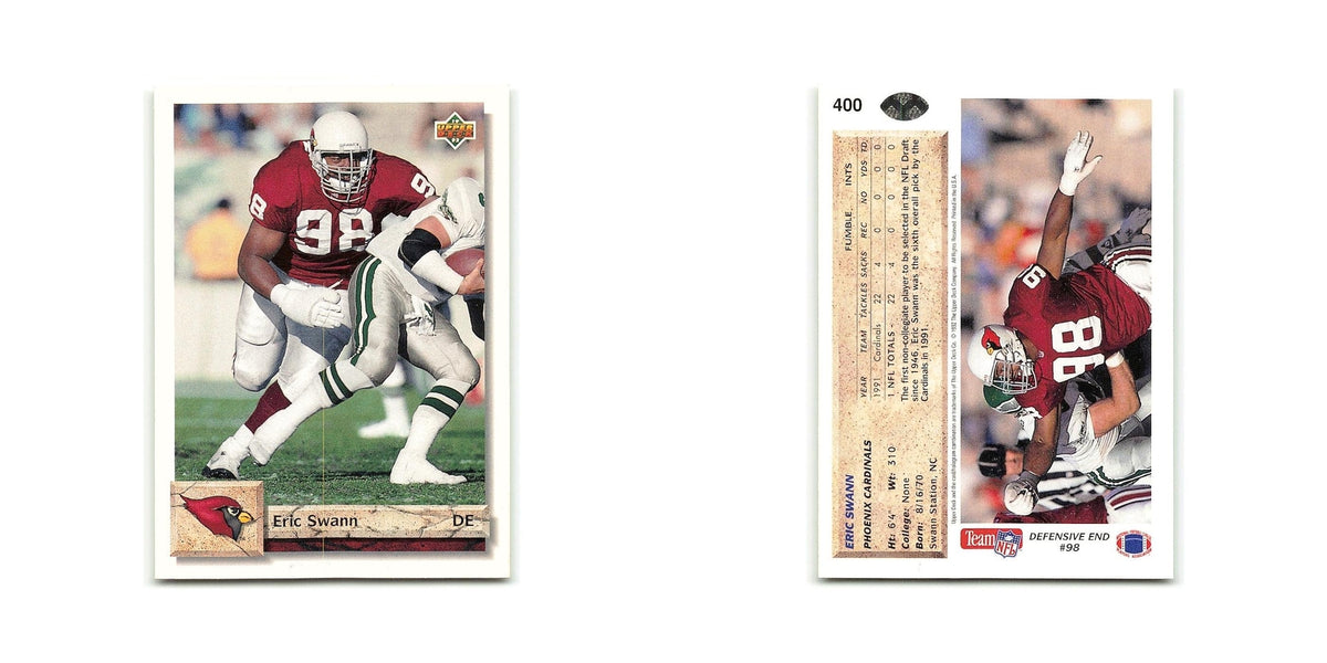 Eric Swann 1992 Upper Deck #400 Phoenix Cardinals Football Card NM