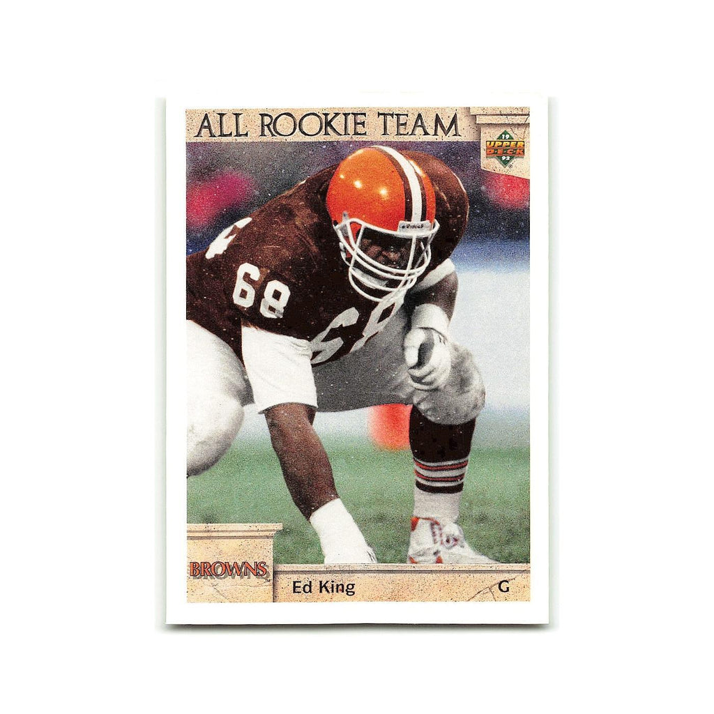 Ed King Rookie 1992 Upper Deck #40 Cleveland Browns Football Card NM