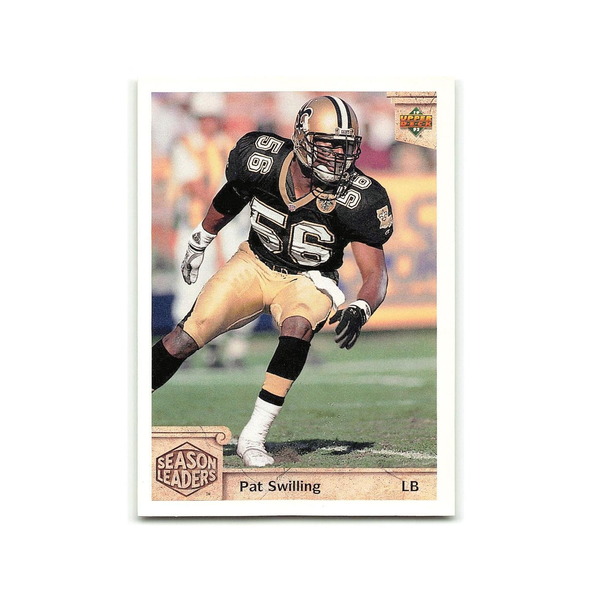 Pat Swilling 1992 Upper Deck #308 New Orleans Saints Football Card NM