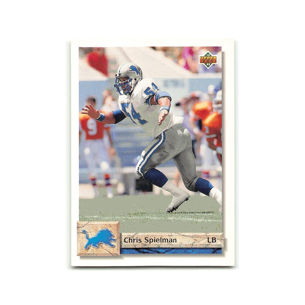 Chris Spielman 1992 Upper Deck #390 Detroit Lions Football Card NM