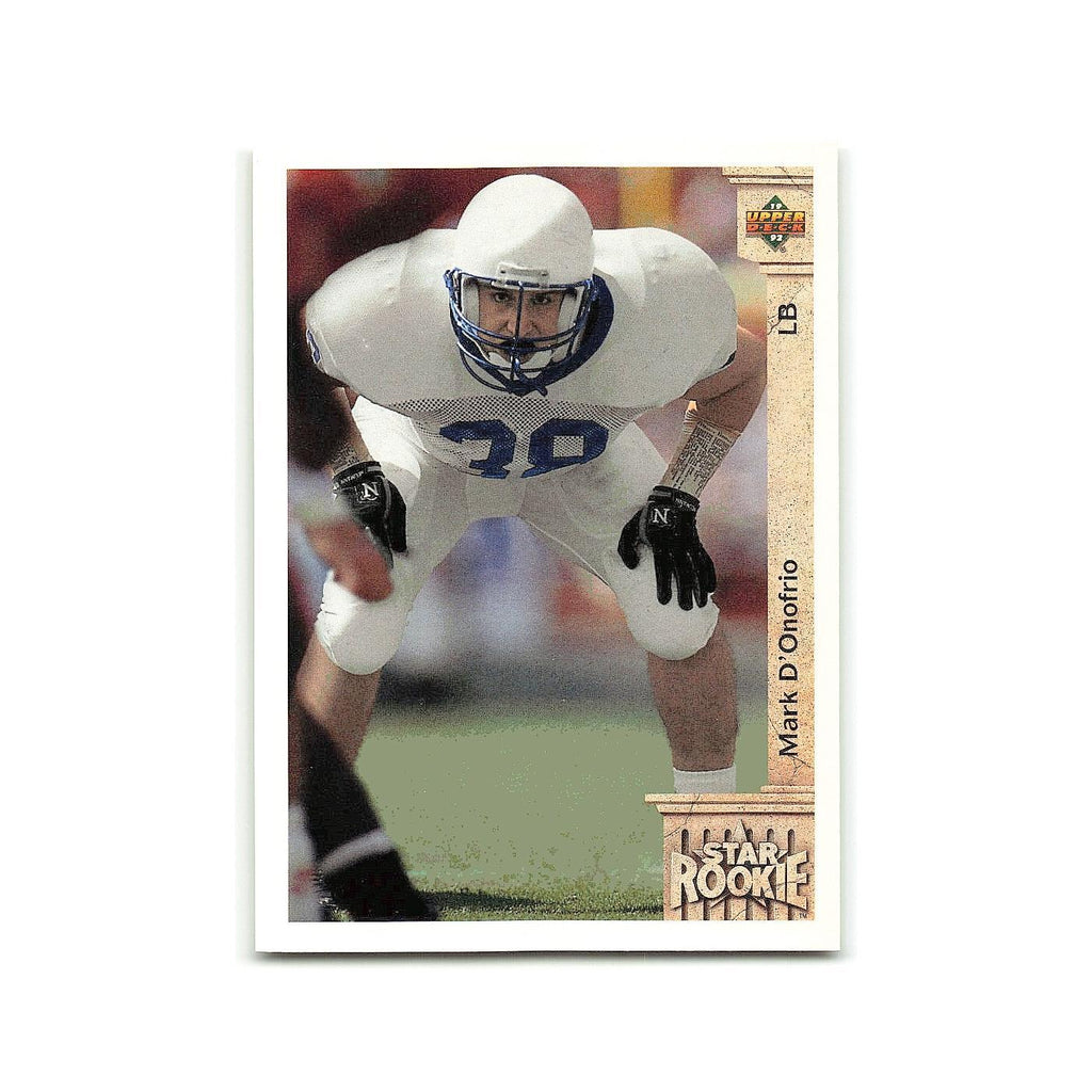 Mark D'Onofrio Rookie 1992 Upper Deck #18 Green Bay Packers Football Card NM