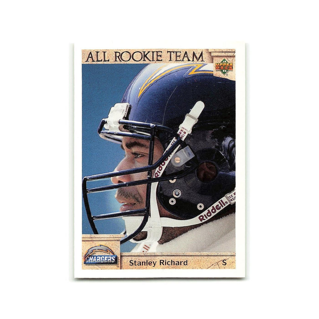 Stanley Richard Rookie 1992 Upper Deck #50 San Diego Chargers Football Card NM