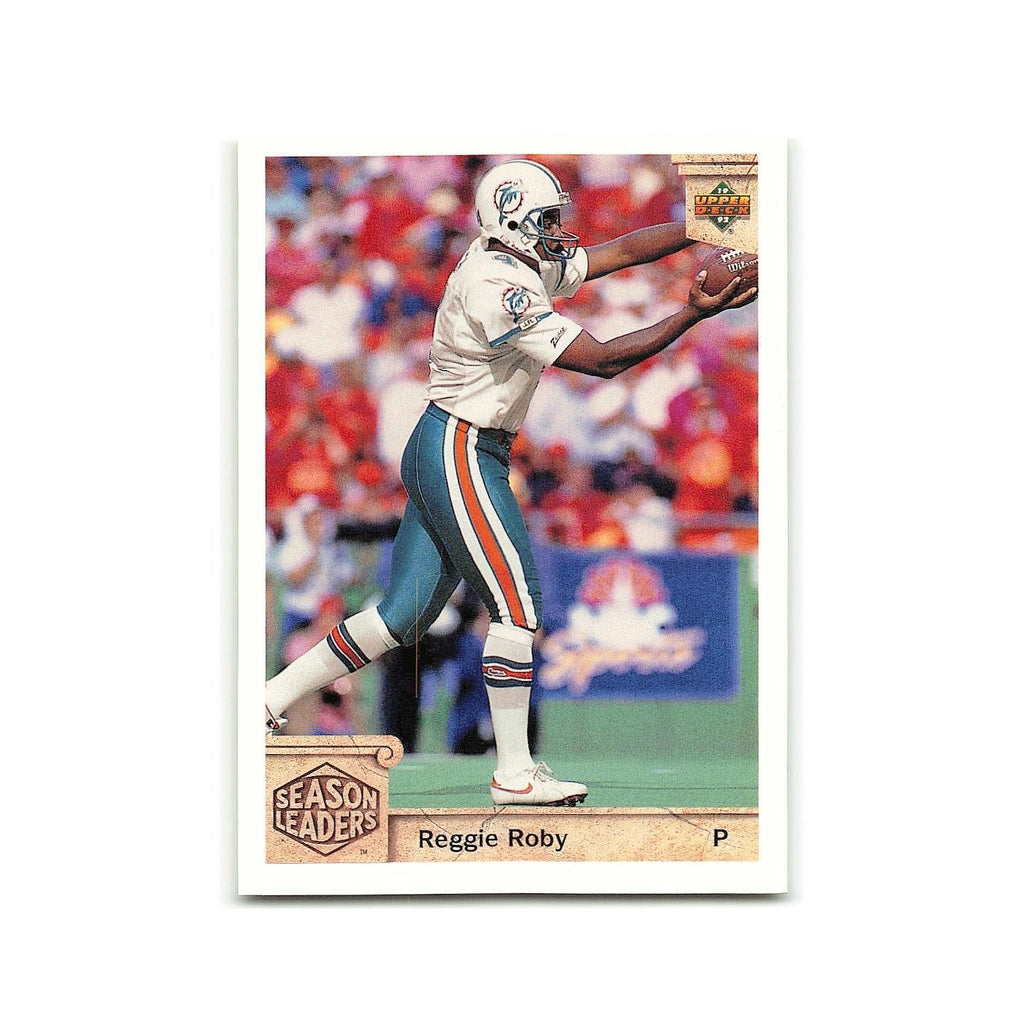 Reggie Roby 1992 Upper Deck #310 Miami Dolphins Football Card NM