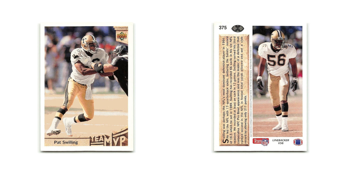 Pat Swilling 1992 Upper Deck #375 New Orleans Saints Football Card NM
