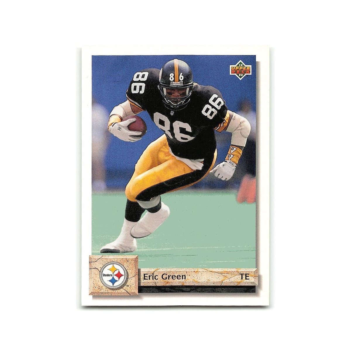 Eric Green 1992 Upper Deck #319 Pittsburgh Steelers Football Card NM