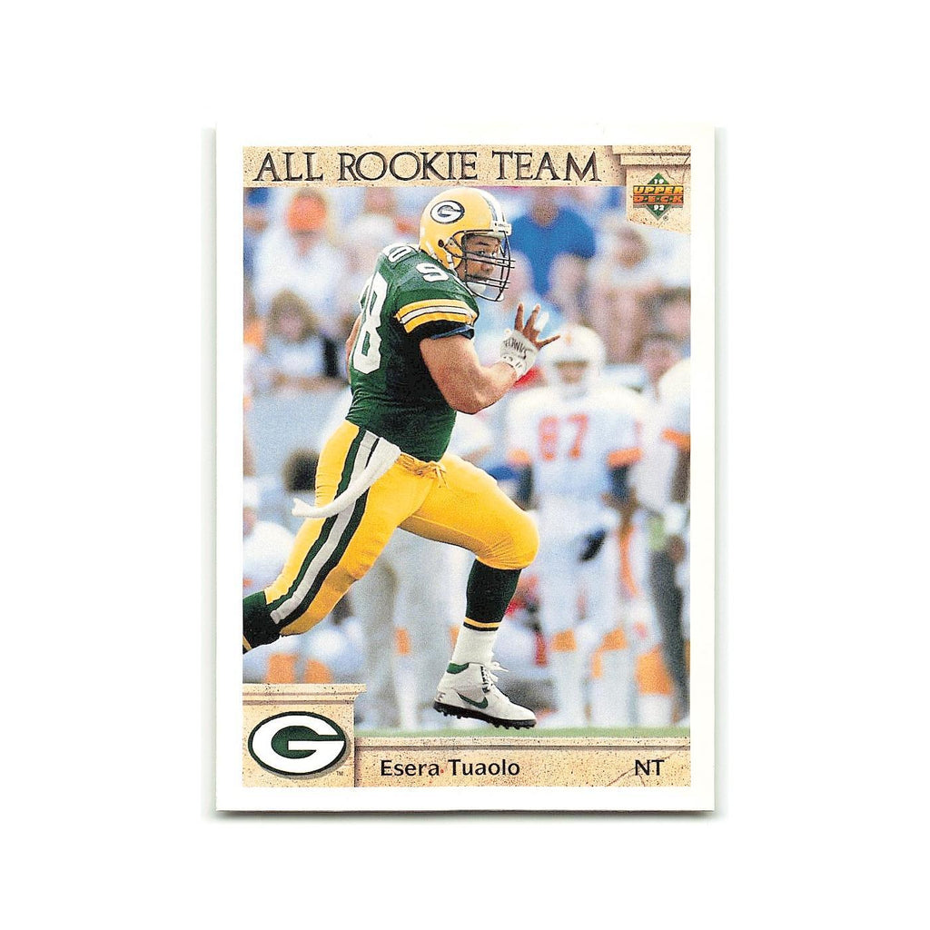 Esera Tuaolo Rookie 1992 Upper Deck #45 Green Bay Packers Football Card NM