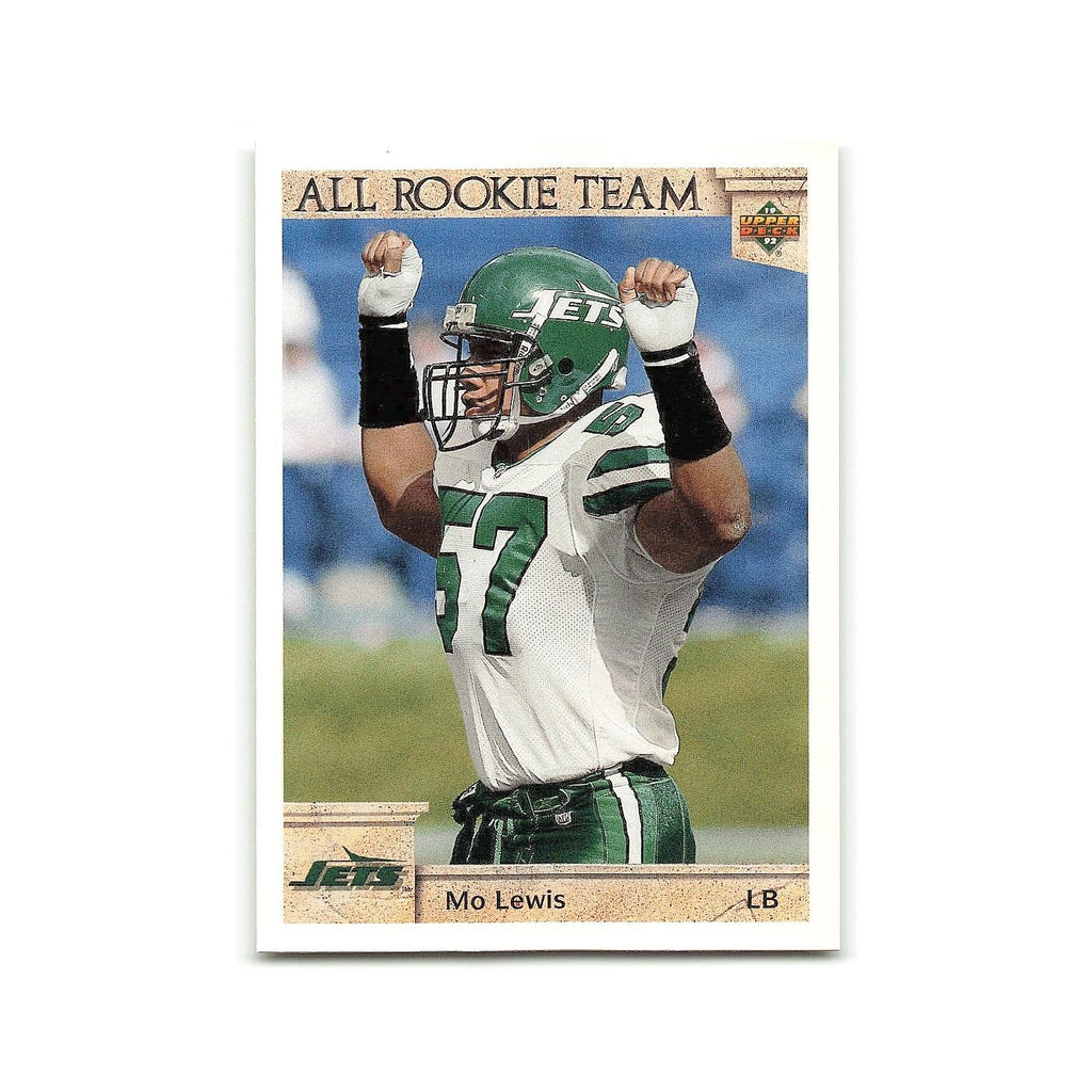 Mo Lewis Rookie 1992 Upper Deck #48 New York Jets Football Card NM