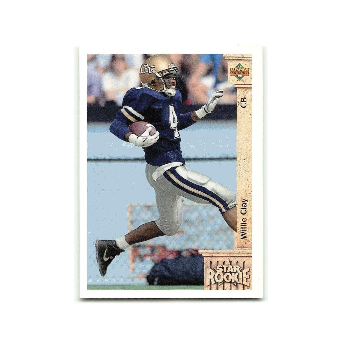 Willie Clay Rookie 1992 Upper Deck #7 Detroit Lions Football Card NM