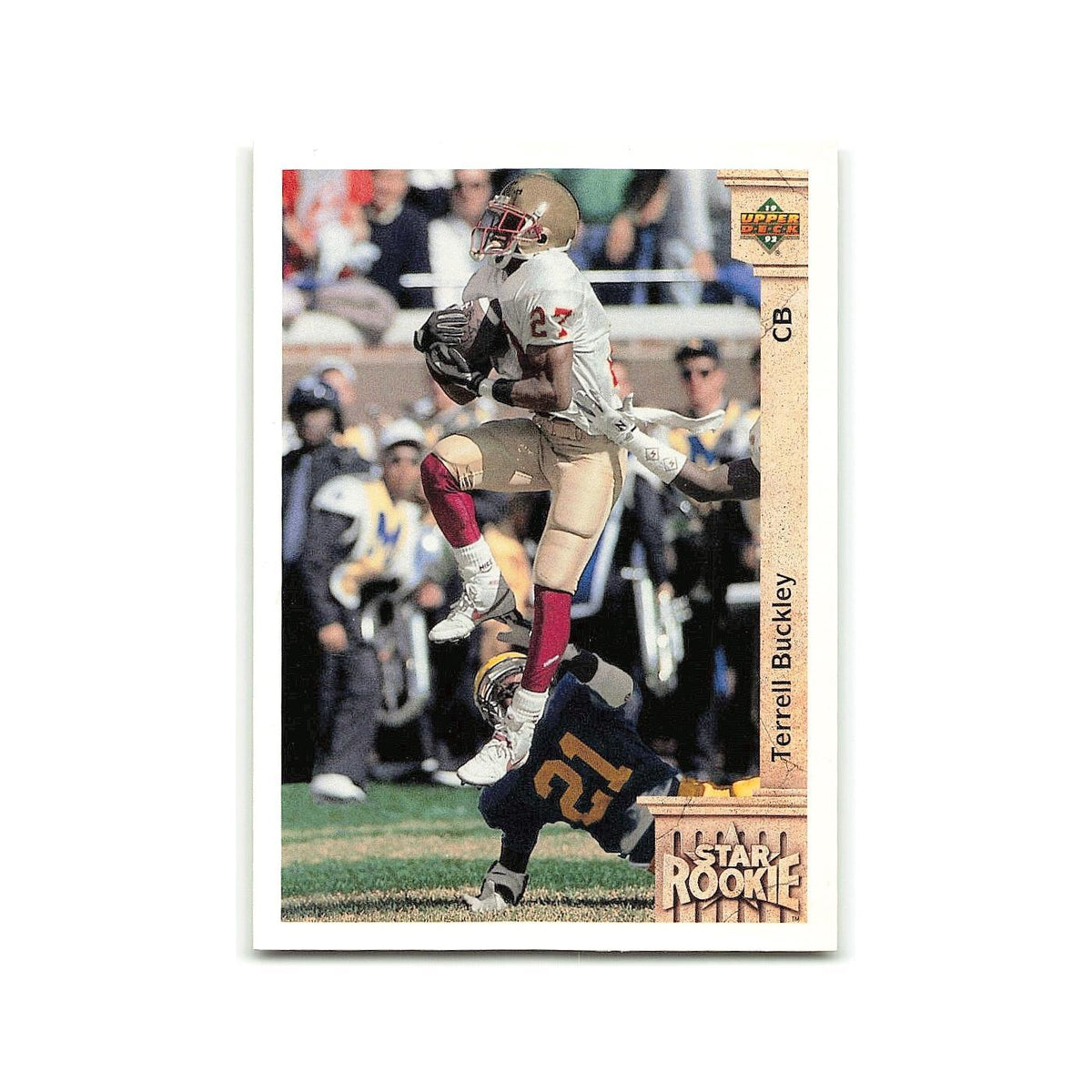 Terrell Buckley Rookie 1992 Upper Deck #6 Green Bay Packers Football Card NM