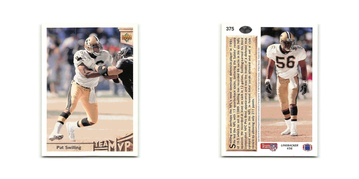Pat Swilling 1992 Upper Deck #375 New Orleans Saints Football Card NM