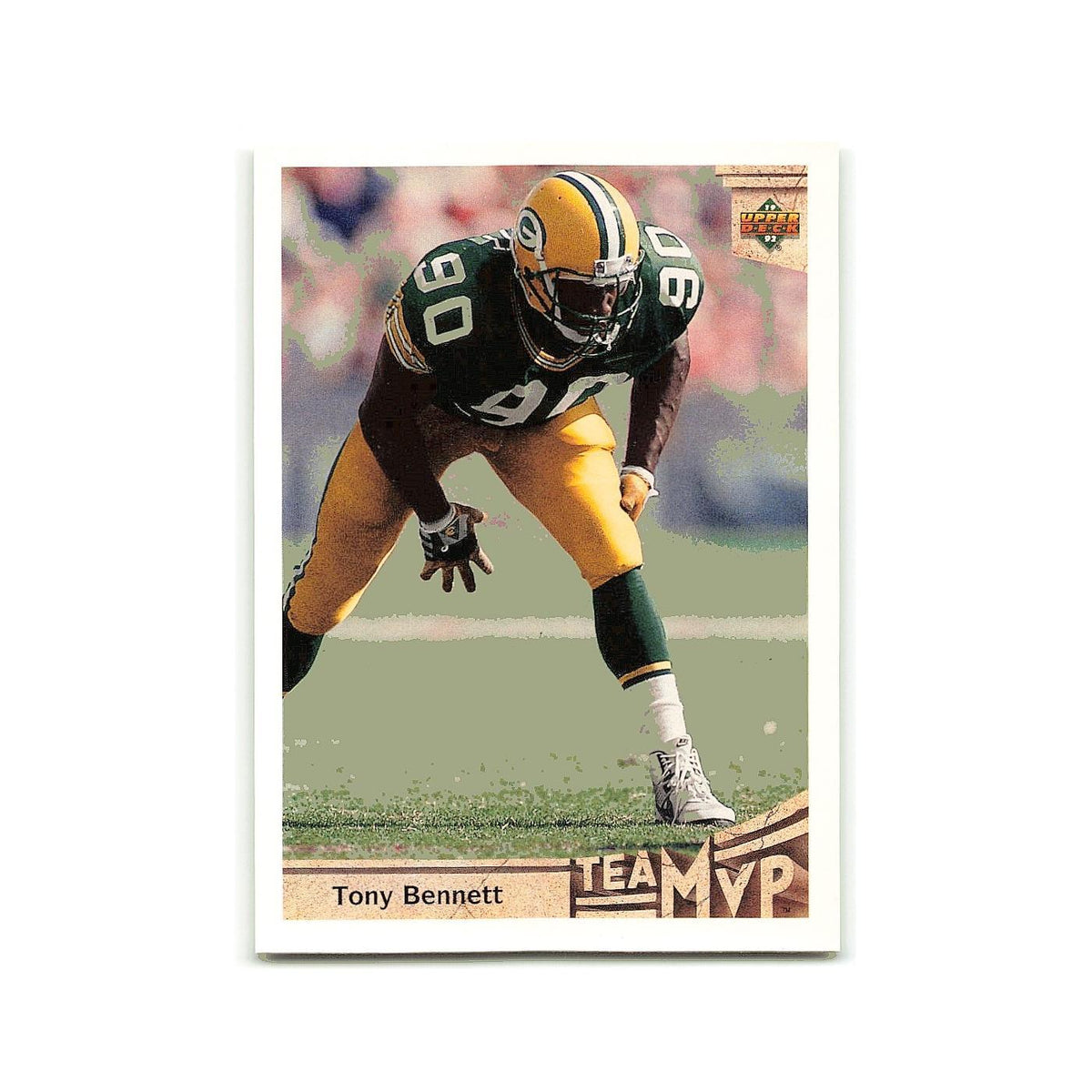 Tony Bennett 1992 Upper Deck #370 Green Bay Packers Football Card NM