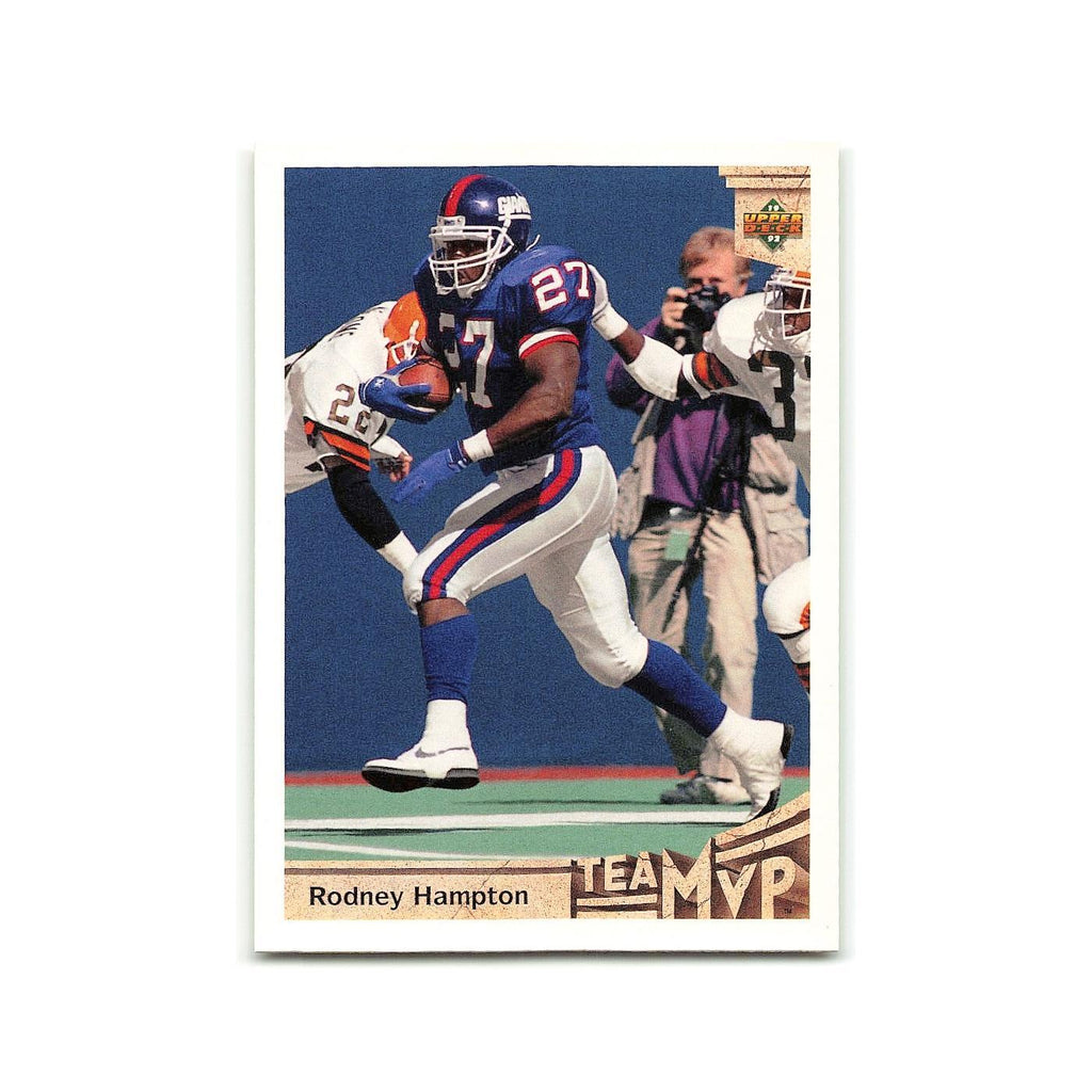 Rodney Hampton 1992 Upper Deck #366 New York Giants Football Card NM