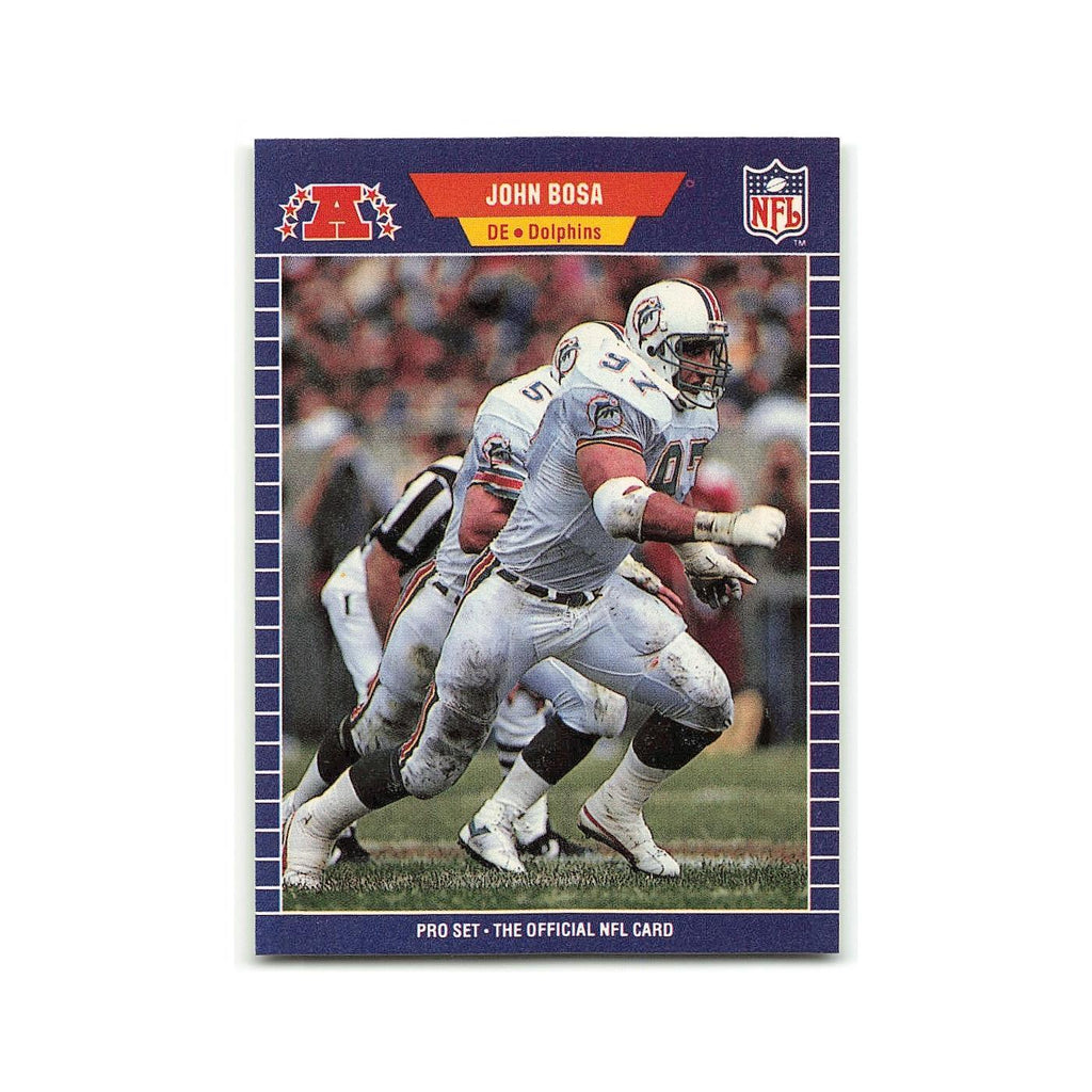 John Bosa 1989 Pro Set #211 Miami Dolphins Football Card NM
