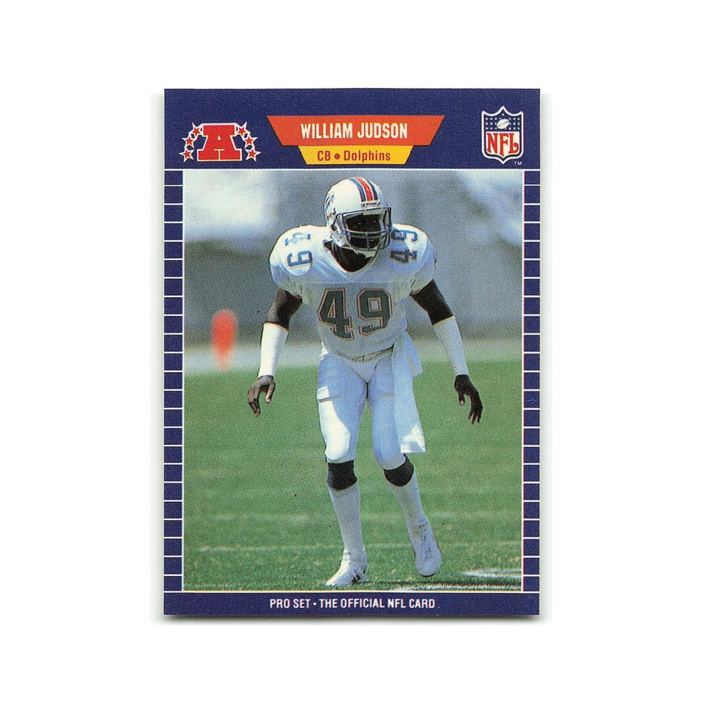 William Judson 1989 Pro Set #218 Miami Dolphins Football Card NM