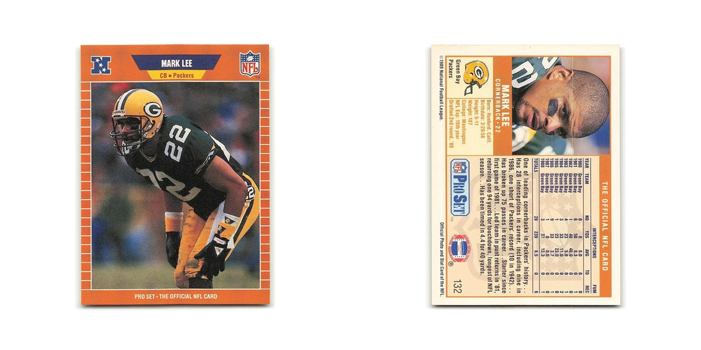 Mark Lee 1989 Pro Set #132 Green Bay Packers Football Card NM
