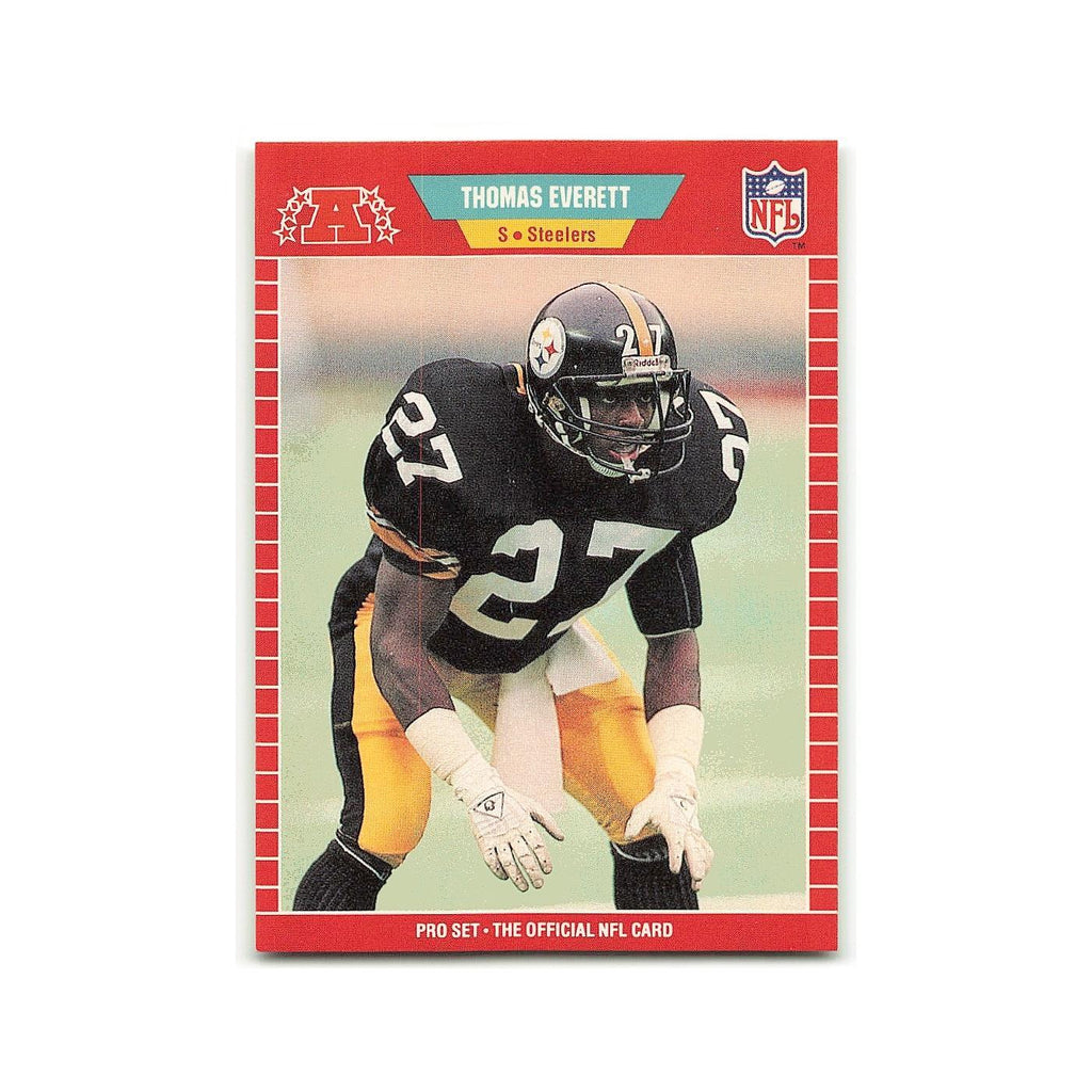 Thomas Everett 1989 Pro Set #345 Pittsburgh Steelers Football Card NM