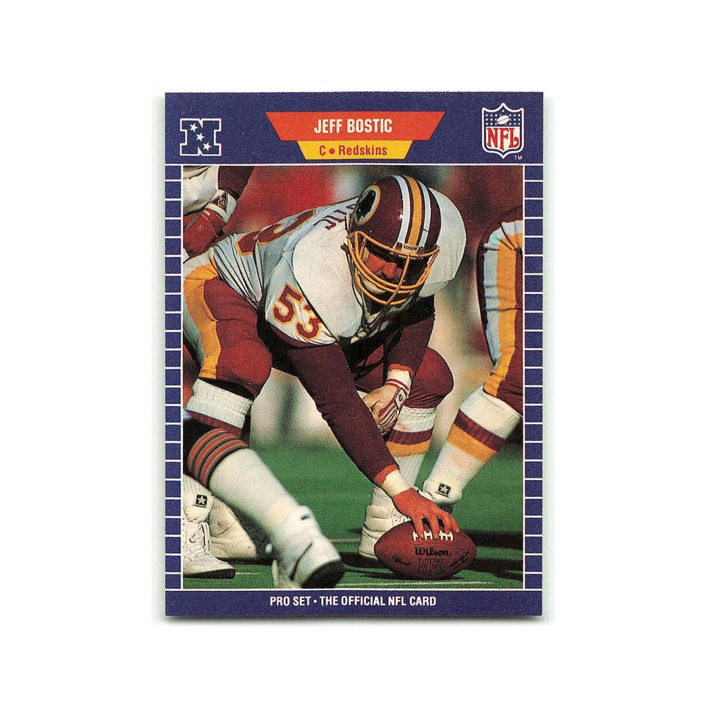 Jeff Bostic 1989 Pro Set #422 Washington Redskins Football Card NM