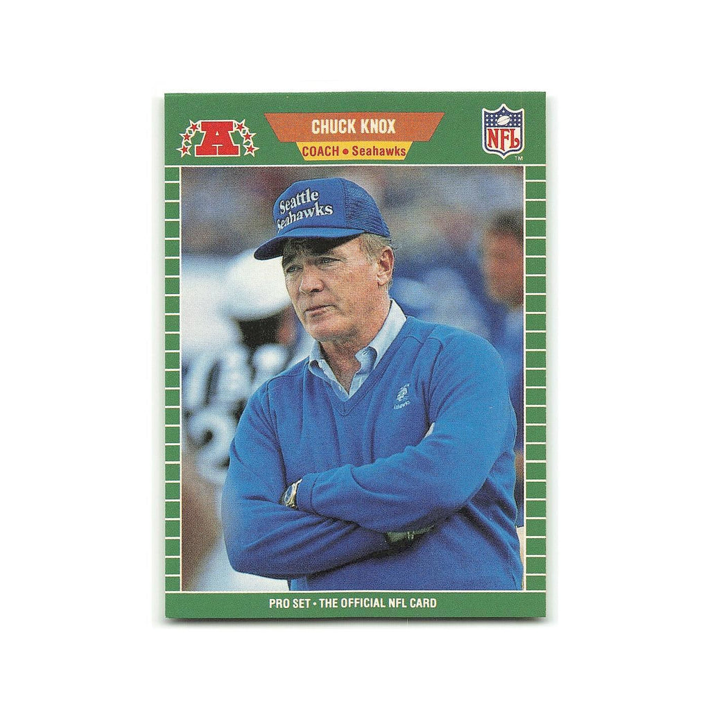 Chuck Knox 1989 Pro Set #408 Seattle Seahawks Football Card NM