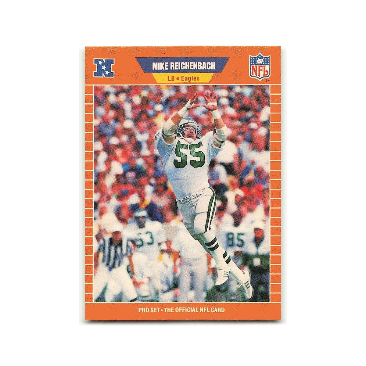 Mike Reichenbach 1989 Pro Set #320 Philadelphia Eagles Football Card NM