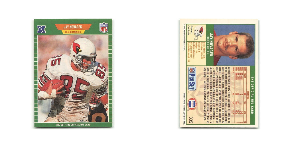 Jay Novacek 1989 Pro Set #335 Phoenix Cardinals Football Card NM