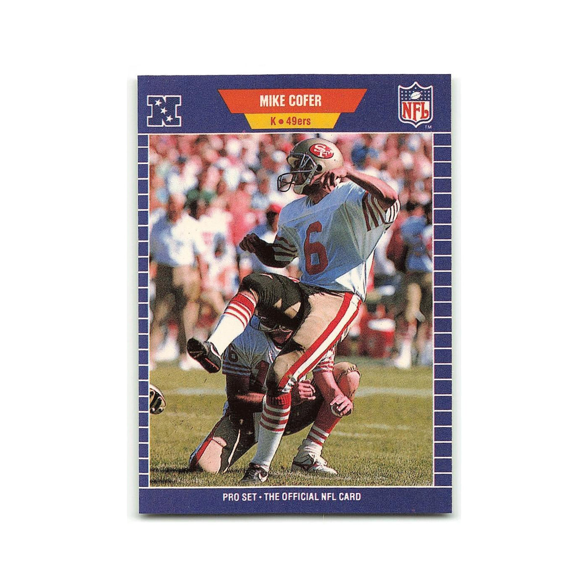 Mike Cofer 1989 Pro Set #371 San Francisco 49ers Football Card NM