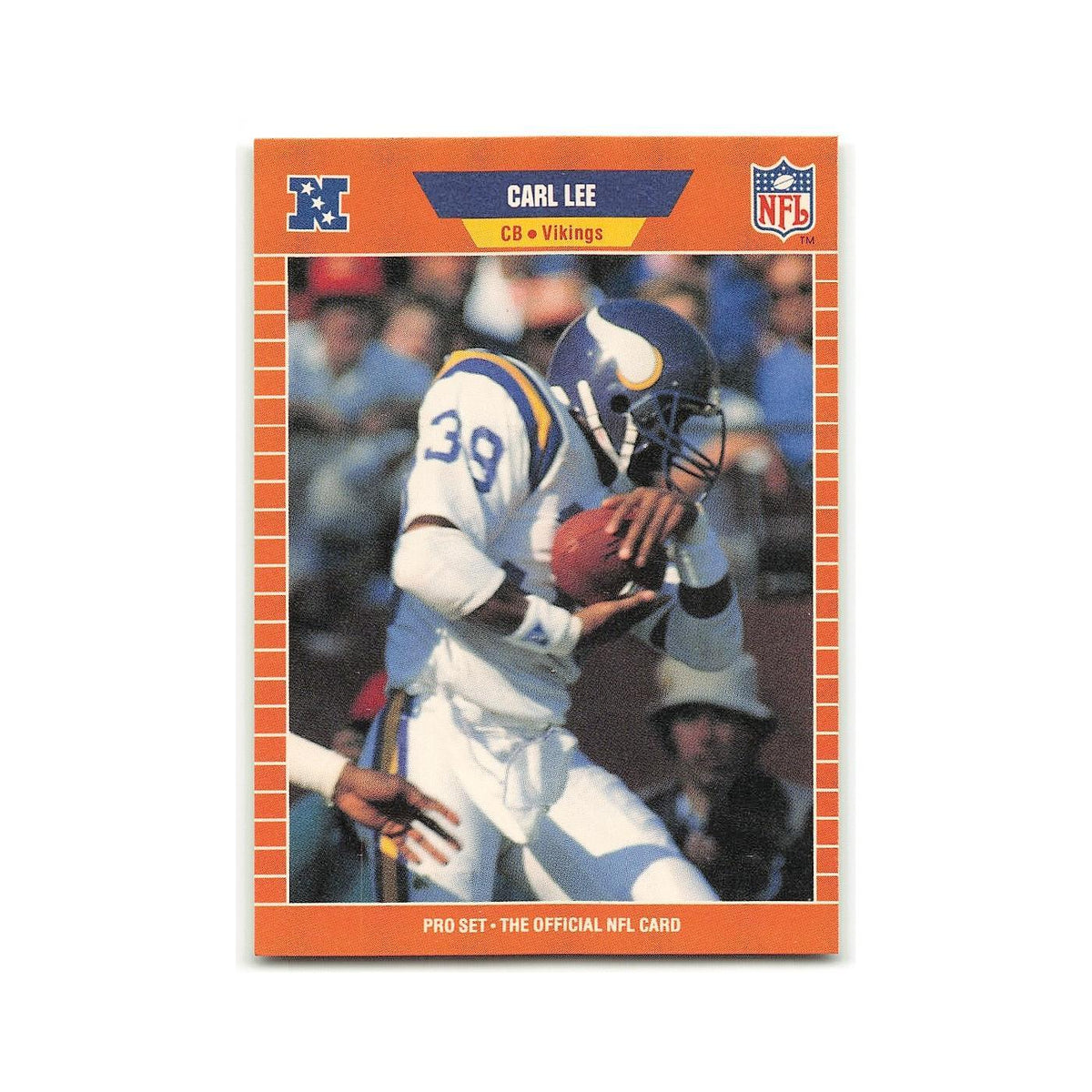 Carl Lee 1989 Pro Set #233 Minnesota Vikings Football Card NM