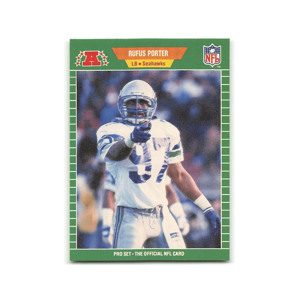 Rufus Porter Rookie 1989 Pro Set #400 Seattle Seahawks Football Card NM