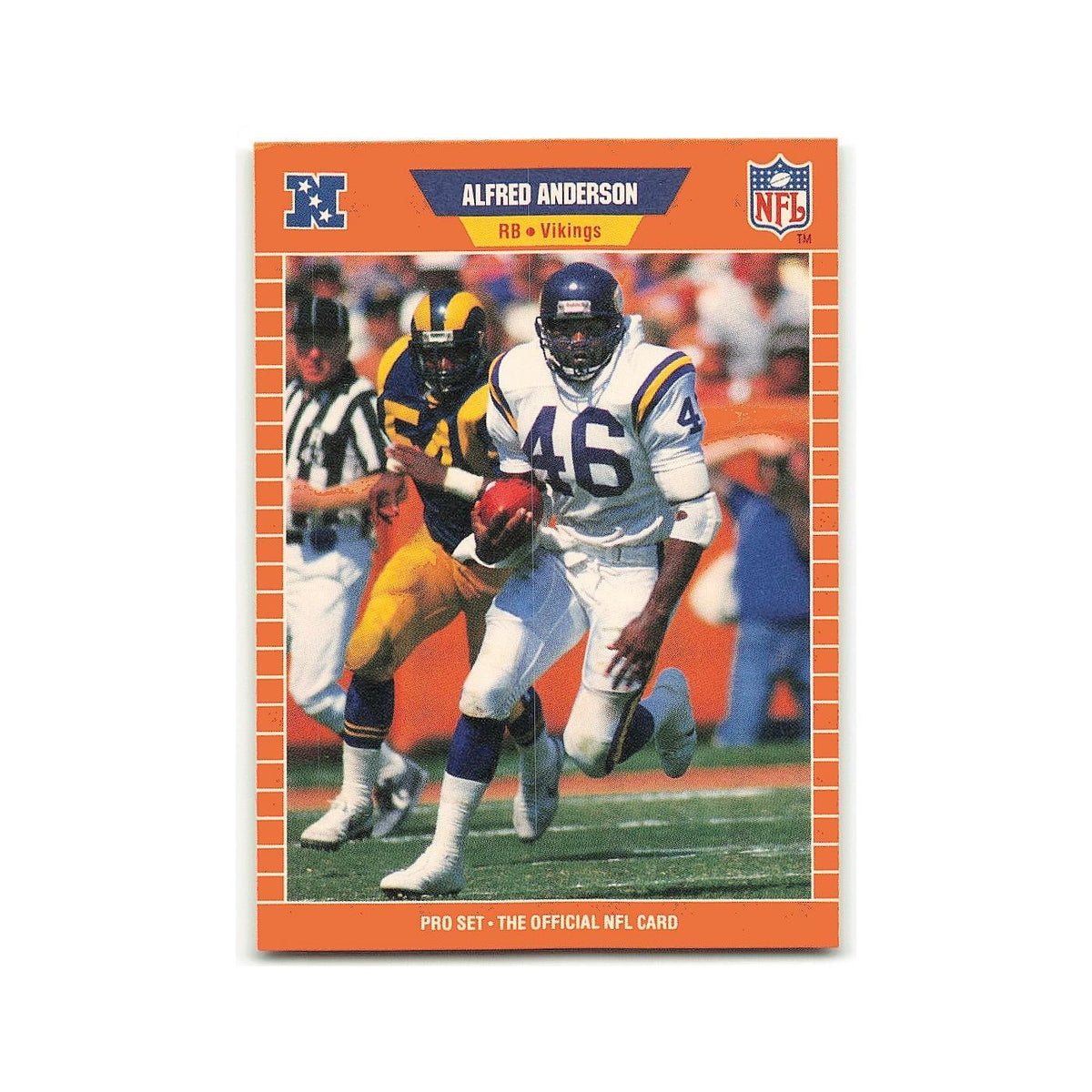 Alfred Anderson 1989 Pro Set #226 Minnesota Vikings Football Card NM