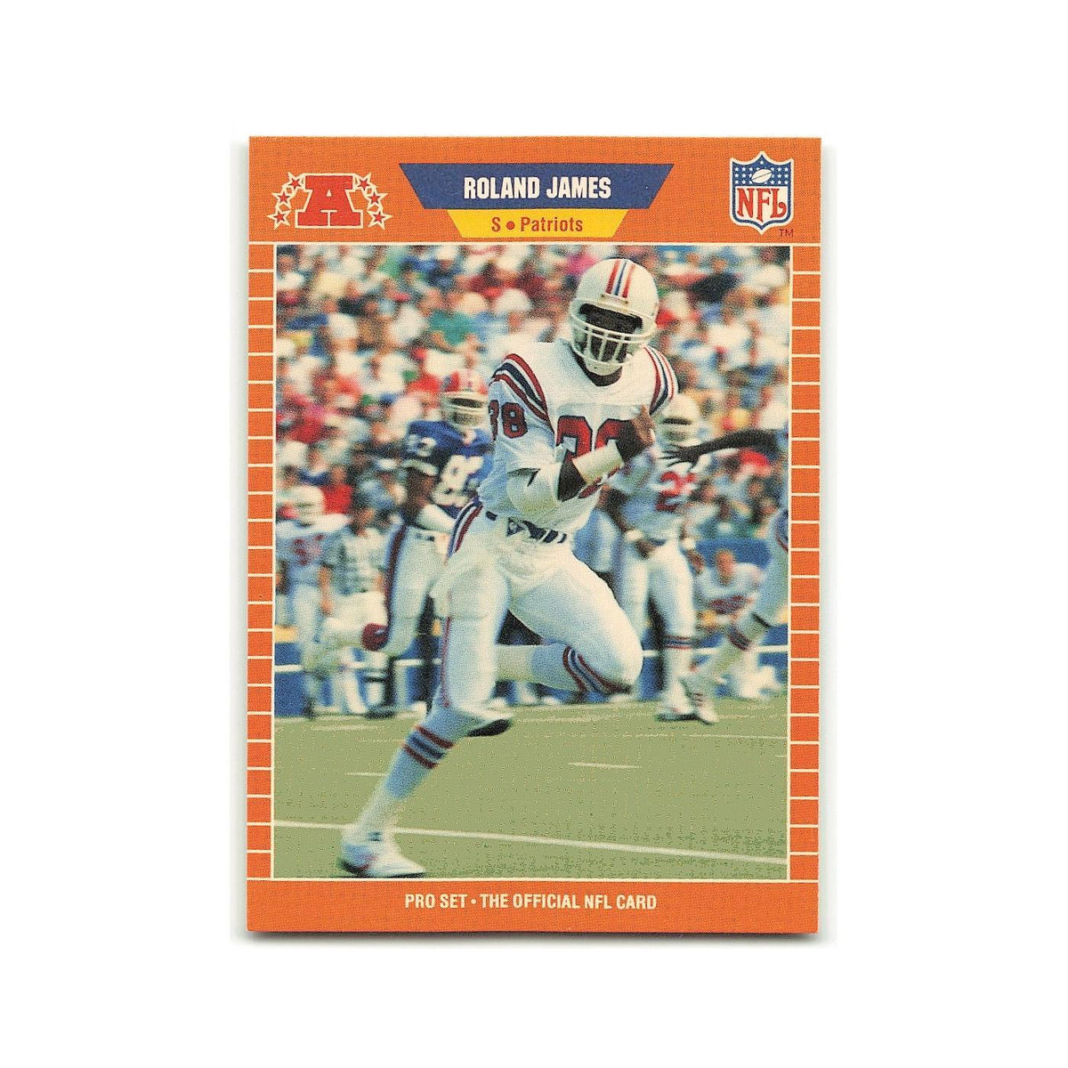 Roland James 1989 Pro Set #251 New England Patriots Football Card NM