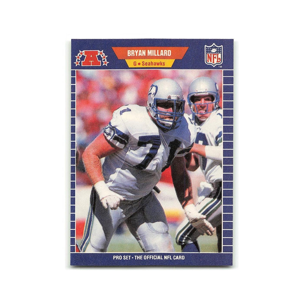 Bryan Millard 1989 Pro Set #397 Seattle Seahawks Football Card NM