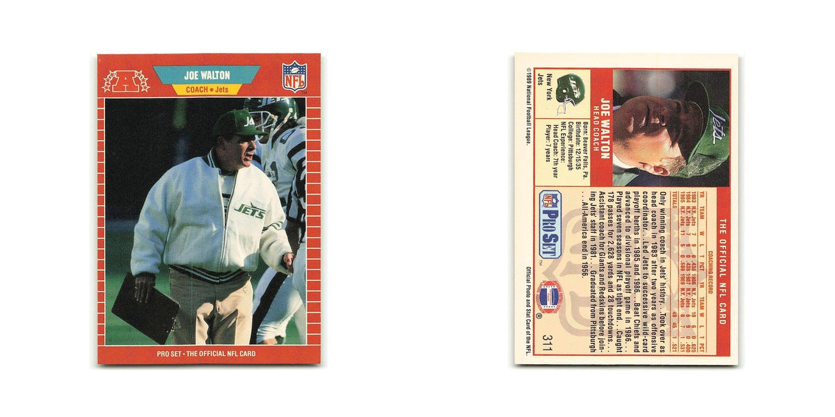 Joe Walton 1989 Pro Set #311 New York Jets Football Card NM