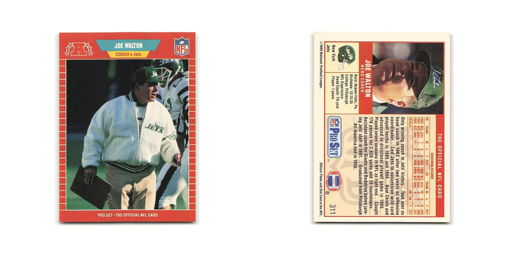 Joe Walton 1989 Pro Set #311 New York Jets Football Card NM