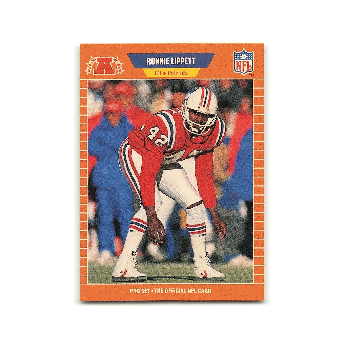 Ronnie Lippett 1989 Pro Set #252 New England Patriots Football Card NM