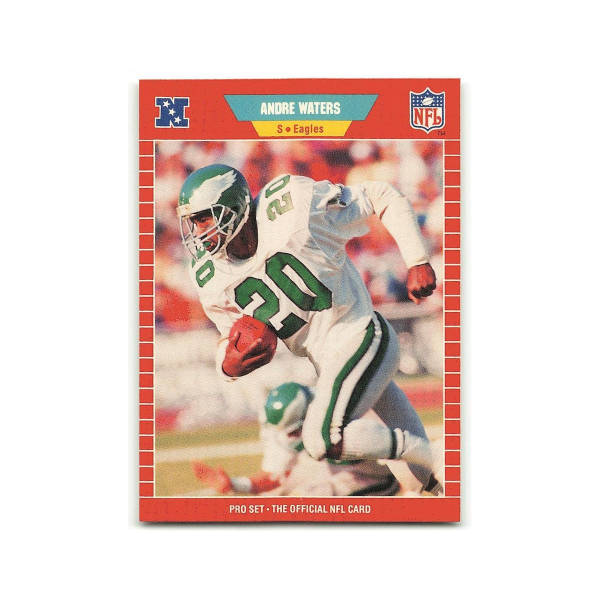 Andre Waters 1989 Pro Set #324 Philadelphia Eagles Football Card NM