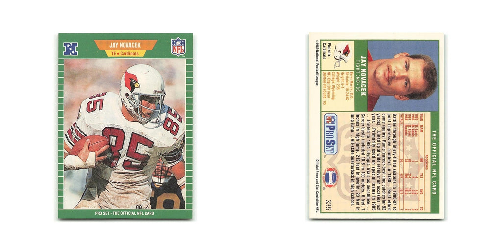 Jay Novacek 1989 Pro Set #335 Phoenix Cardinals Football Card NM