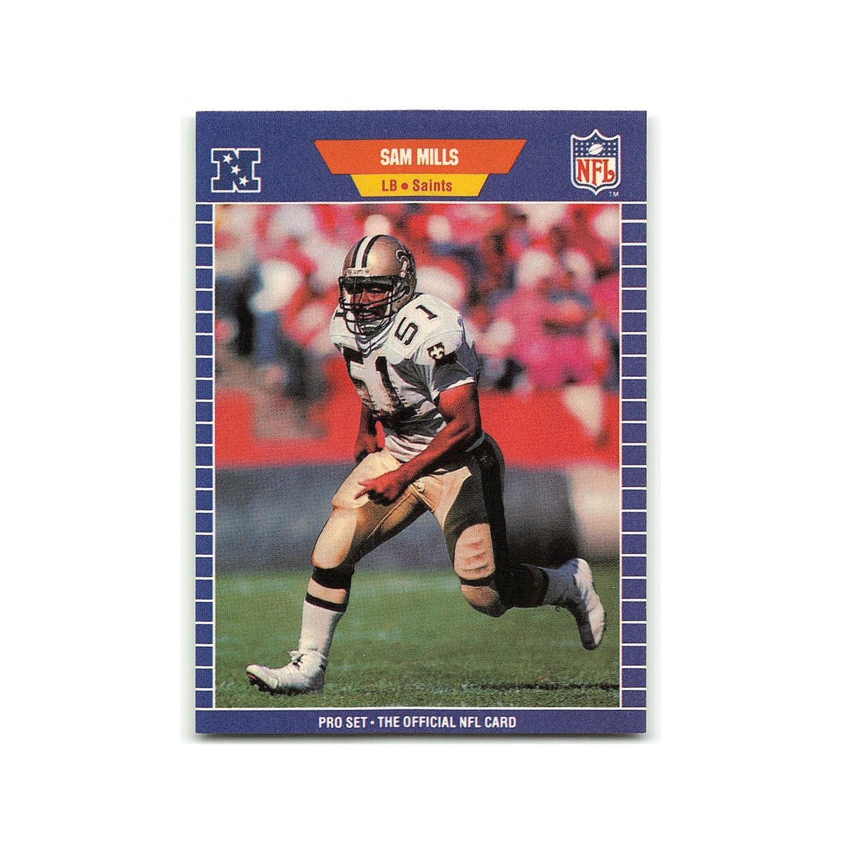 Sam Mills 1989 Pro Set #274 New Orleans Saints Football Card NM