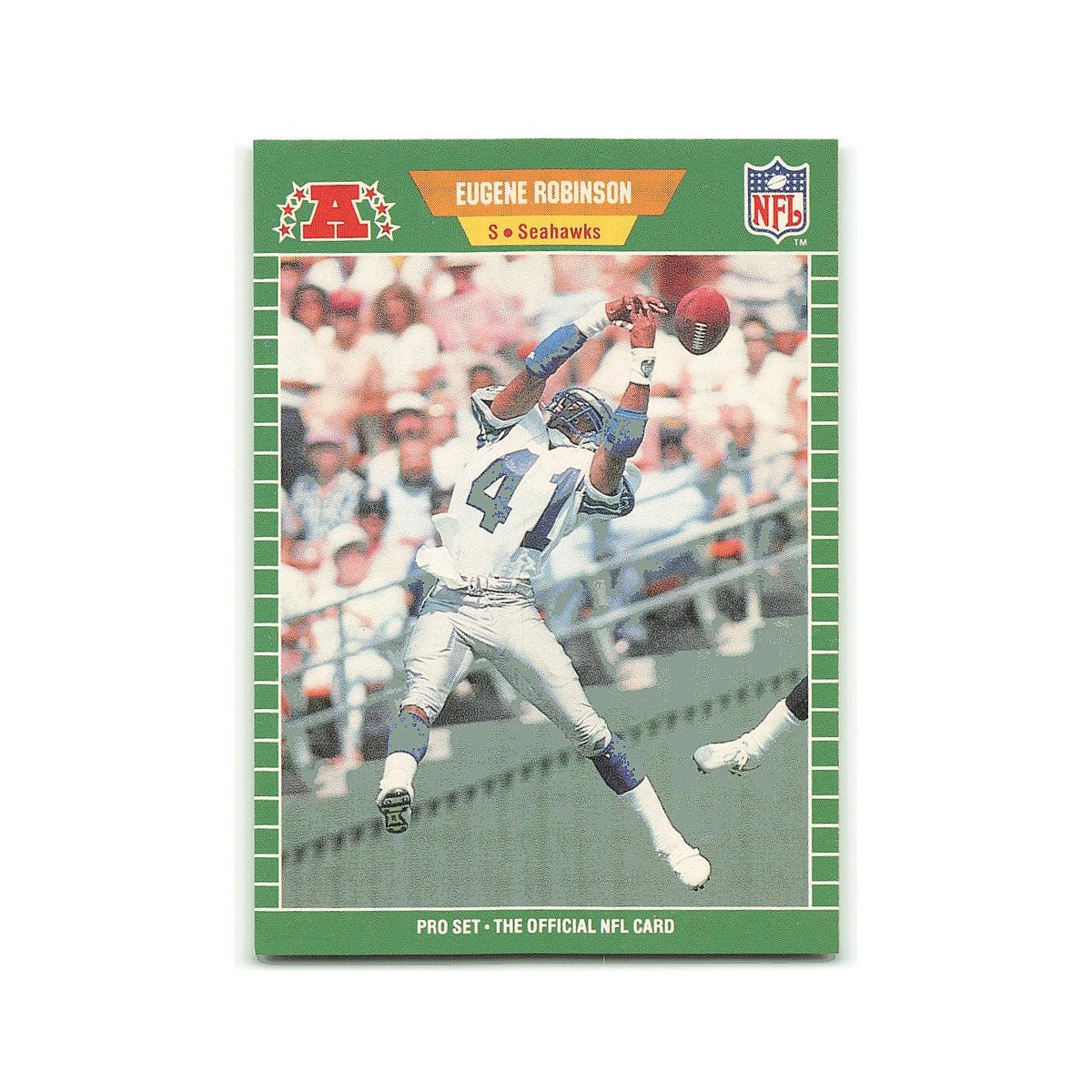 Eugene Robinson 1989 Pro Set #401 Seattle Seahawks Football Card NM