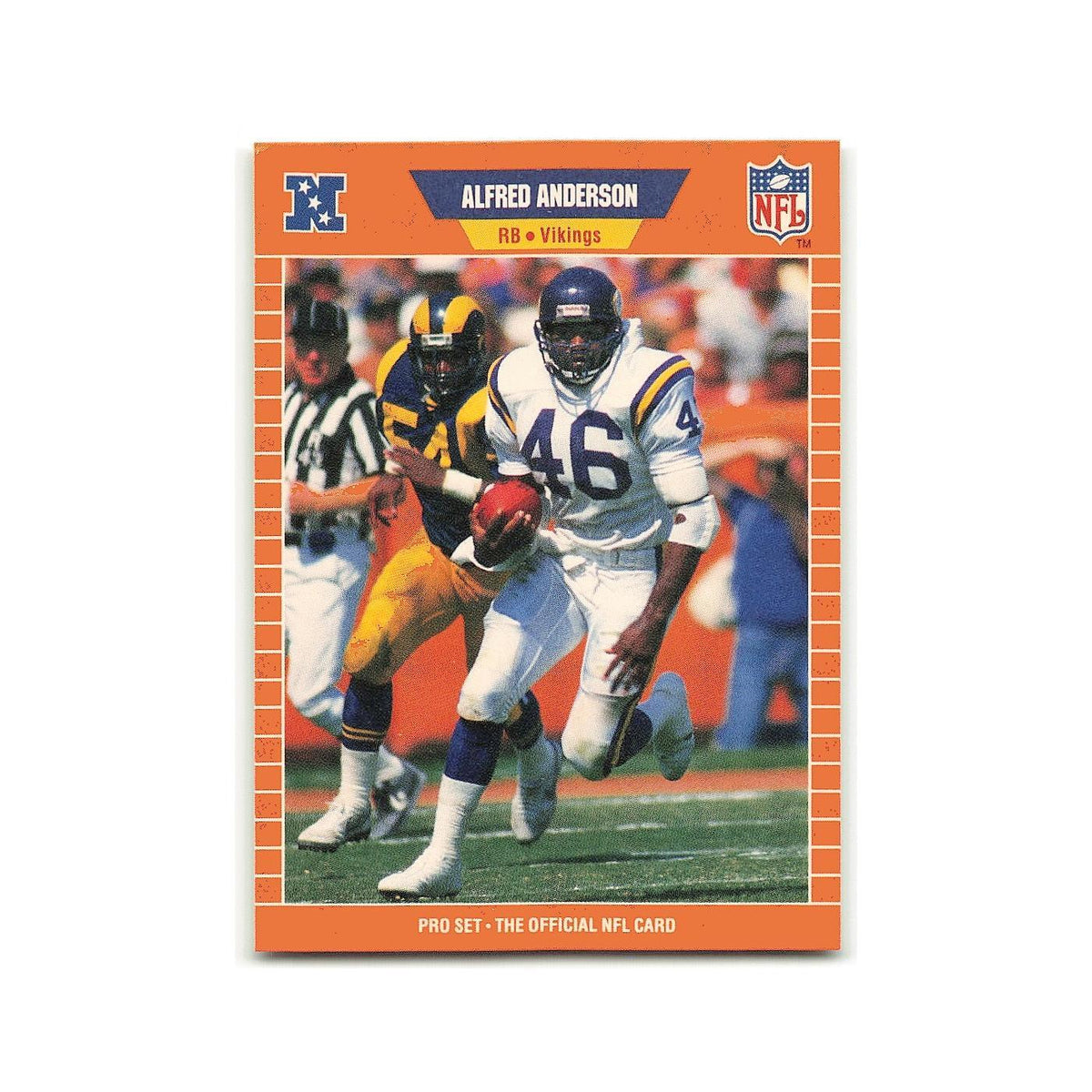 Alfred Anderson 1989 Pro Set #226 Minnesota Vikings Football Card NM
