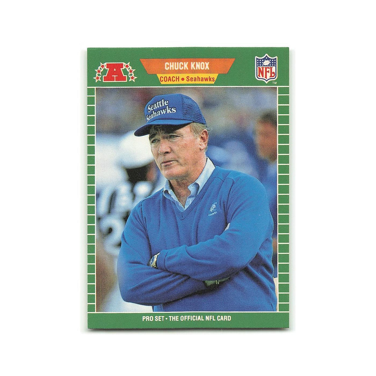 Chuck Knox 1989 Pro Set #408 Seattle Seahawks Football Card NM