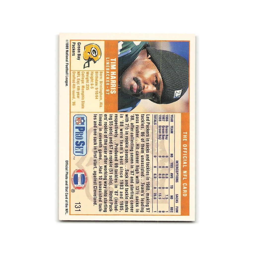 Tim Harris 1989 Pro Set #131 Green Bay Packers Football Card NM