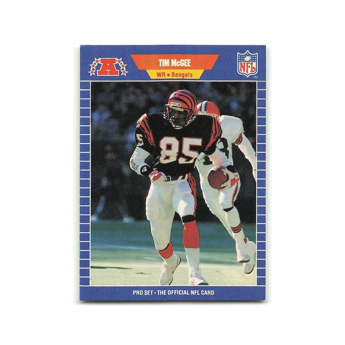 Tim McGee 1989 Pro Set #64 Cincinnati Bengals Football Card NM