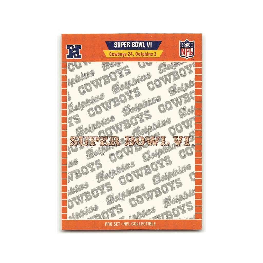 Super Bowl 1989 Pro Set #VI Miami Dolphins Football Card NM