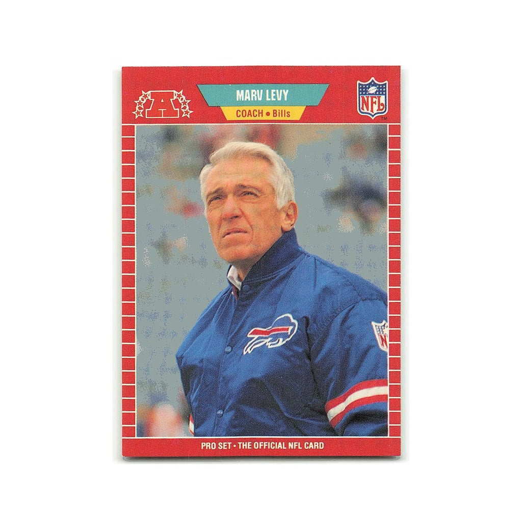 Marv Levy 1989 Pro Set #34 Buffalo Bills Football Card NM