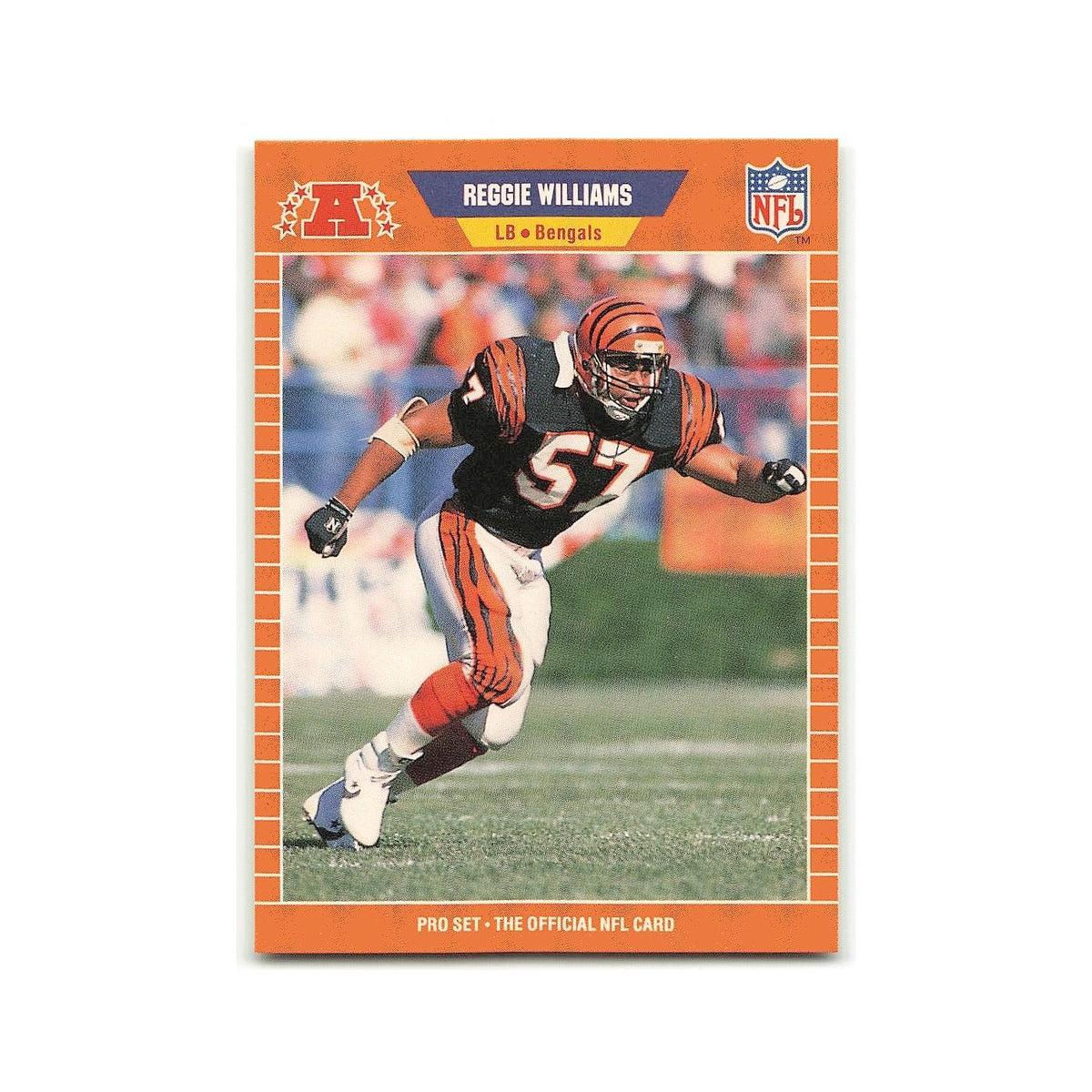 Reggie Williams 1989 Pro Set #61 Cincinnati Bengals Football Card NM