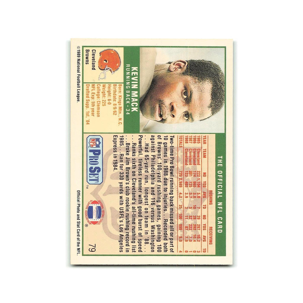 Kevin Mack 1989 Pro Set #79 New York Jets Football Card NM