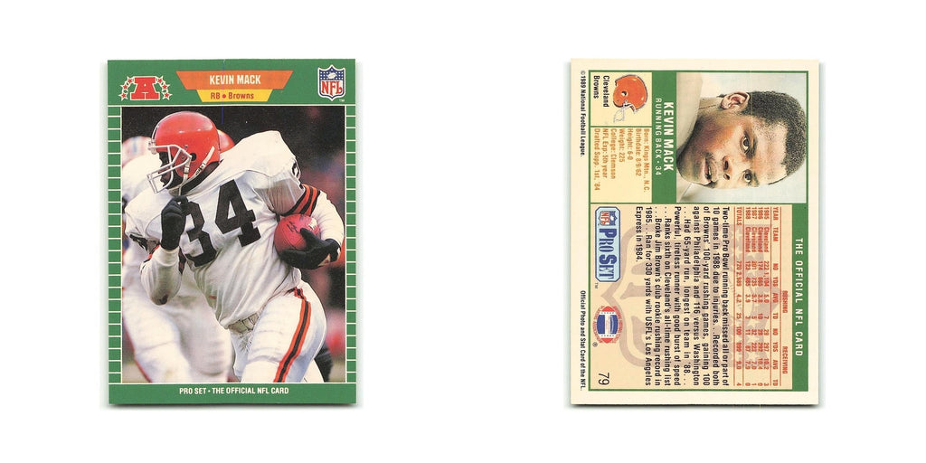 Kevin Mack 1989 Pro Set #79 New York Jets Football Card NM