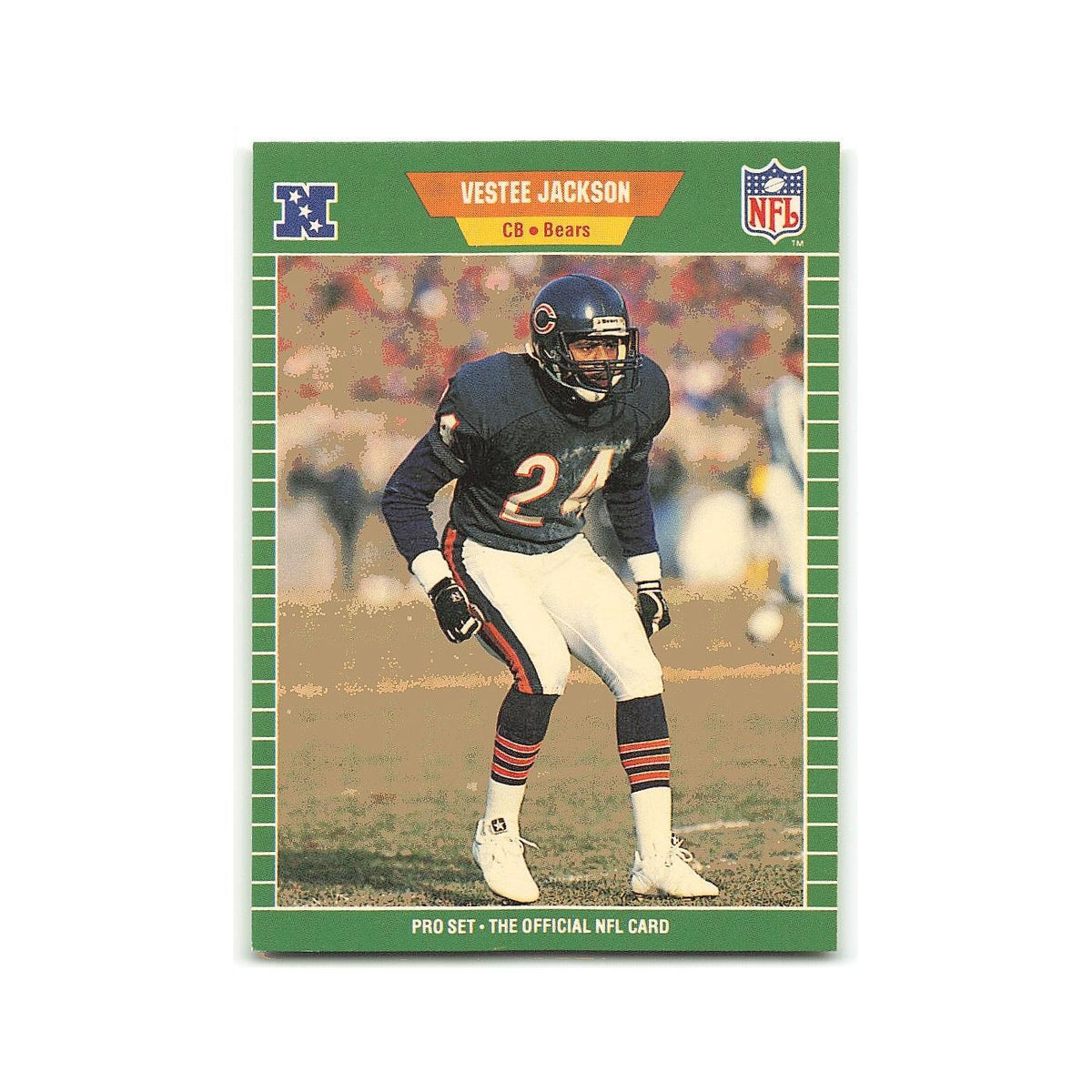 Vestee Jackson 1989 Pro Set #49 Chicago Bears Football Card NM