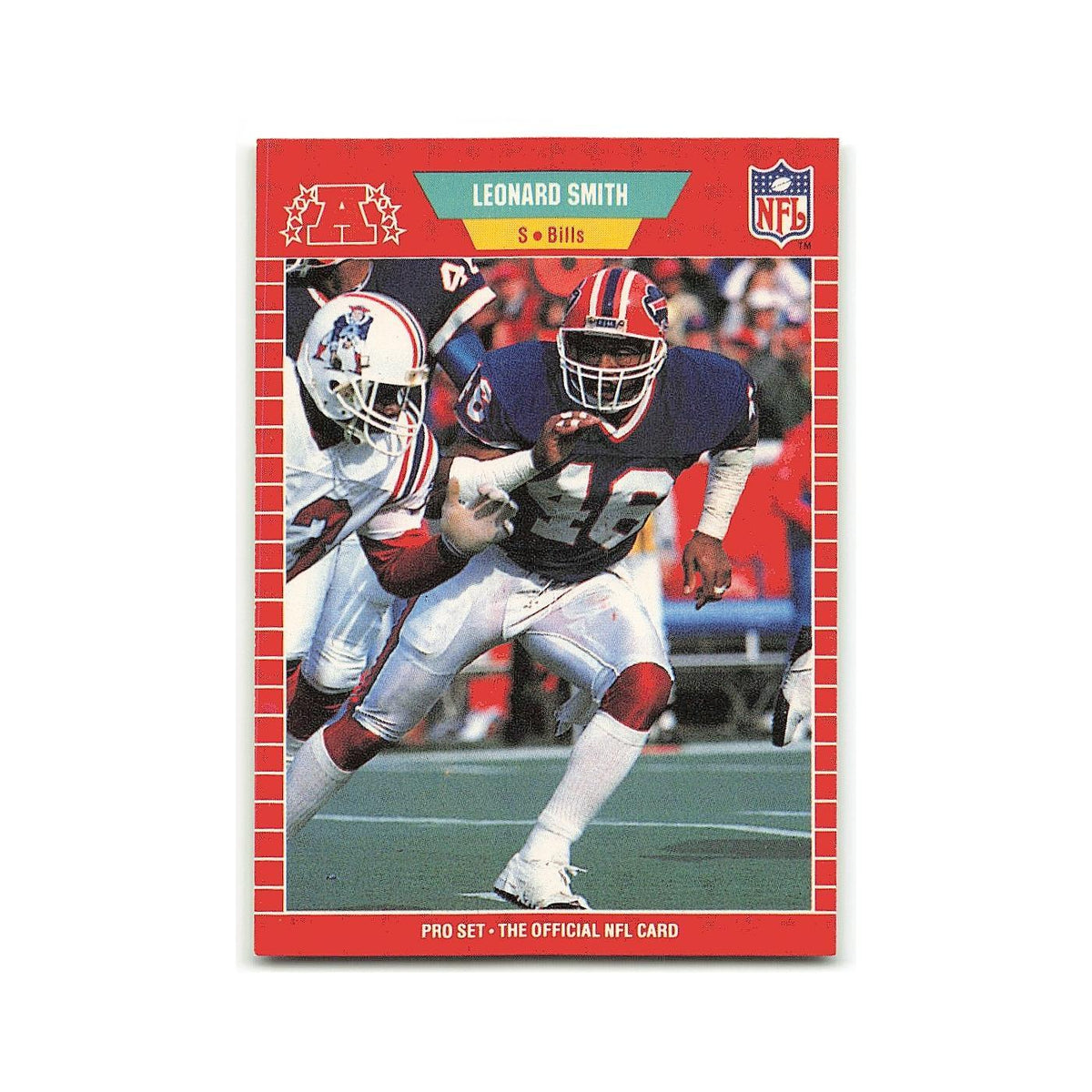 Leonard Smith 1989 Pro Set #29 Buffalo Bills Football Card NM