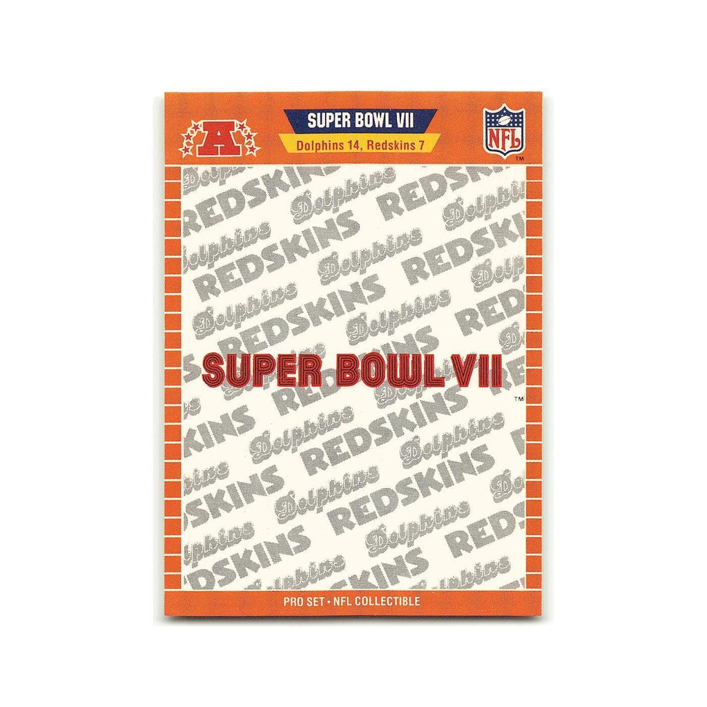 Super Bowl VII 1989 Pro Set #VII Miami Dolphins/Washington Redskins NM